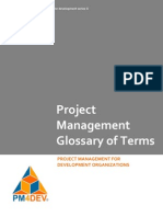 16172482 PM4DEV Project Management Glossary of Terms Copy