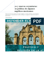 Líderes evangélicos y política en México (1990-2020