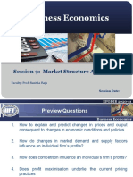 Business Economics: Session 9: Market Structure Analysis - I