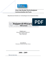 Rapport de Mini-Projet: Institut Supérieur Des Etudes Technologiques en Communication de Tunis