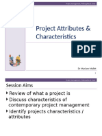 Project Attributes & Characteristics - Tagged