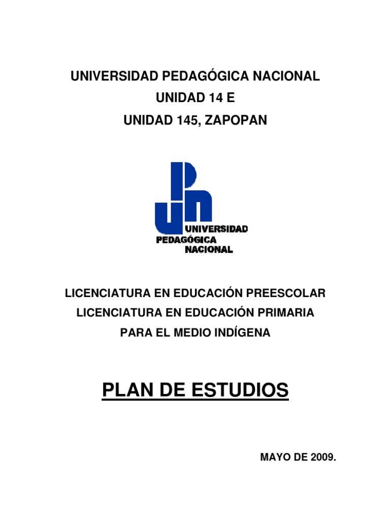 Plan de Estudios | PDF | Educación de la primera infancia | Maestros