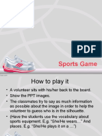How to play a sports guessing game