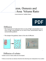 Diffusion, Osmosis and Surface Area CH 3