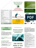 ESMAIA - Panfleto Curso Profissional Gestao Equipamentos Informaticos 2011