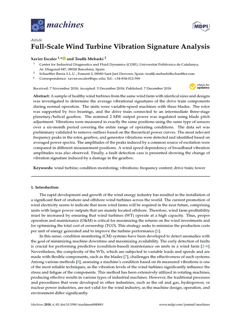 WT Signature Analysis | PDF | Wind Power | Wind Turbine