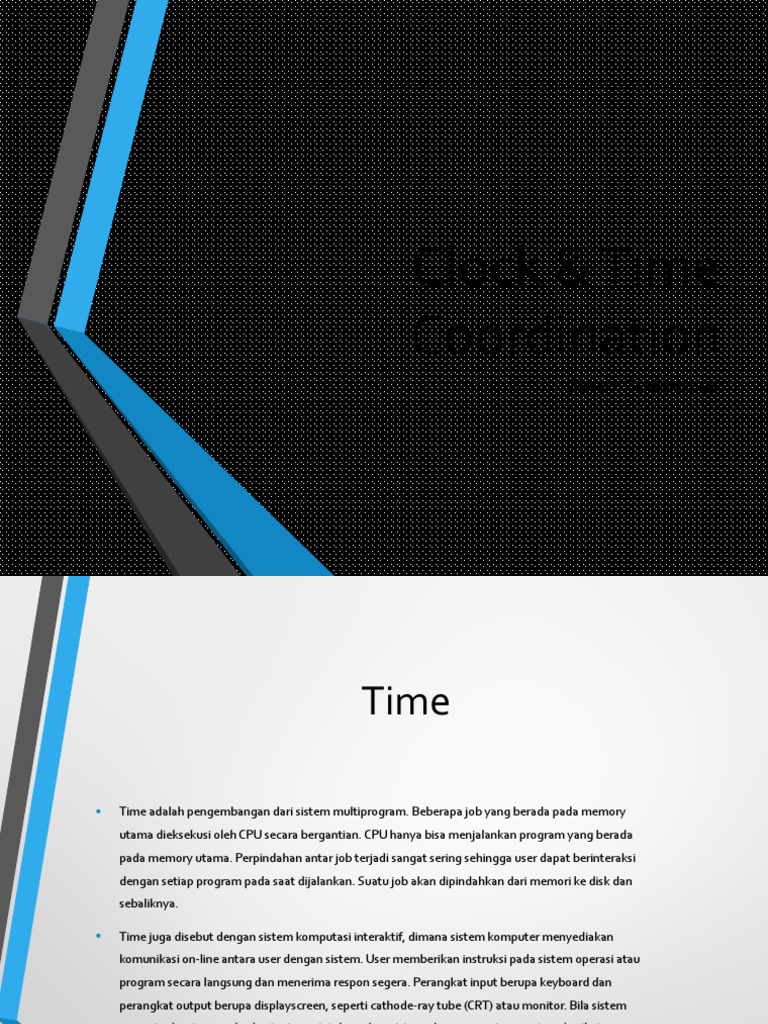 Pertemuan 8 - Clock & Time Coordination | PDF | Komputer