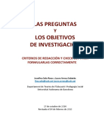 Redactar Preguntas y Objetivos de La Investigacion