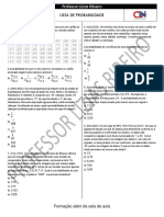 Probabilidade de escolhas aleatórias em lista de exercícios