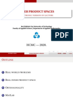 Inner Product Spaces Lecture