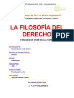 La Filosofía Del Derecho - Resumen de Autores - María Alejandra Flores Solano - Derecho
