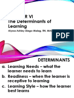 The Determinants of Learning: Alyssa Ashley Diego-Malag, RN, MAN, Ed.D