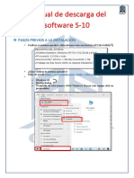 Manual de Descarga Del Software S-10-1