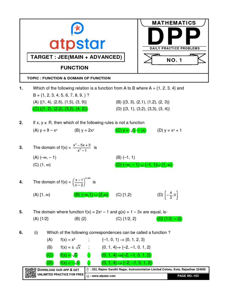 Function Sheet | PDF | Numbers | Function (Mathematics)