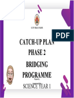 Catch-Up Plan Phase 2 Bridging Programme: Science Year 1