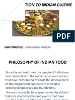 INTRODUCTION TO INDIAN CUISINE by Himanshu Kotnala