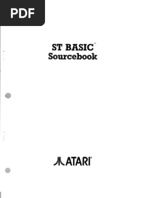 Atari ST BASIC Sourcebook Part1 | PDF