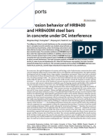 Corrosion Behavior of HRB400 and HRB400M Steel Bars in Concrete Under DC Interference
