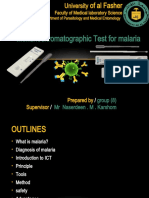 Immunochromatographic Test For Malaria: Prepared by Supervisor