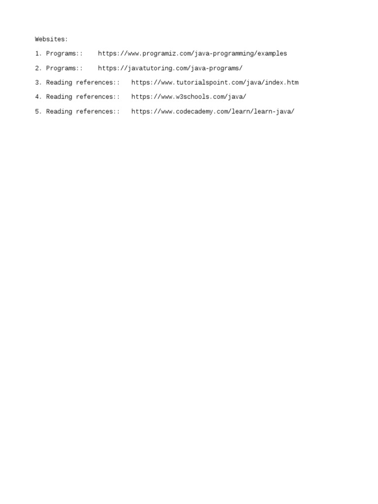 Websites to learn java pdf