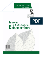 Journal of Baltic Science Education, Vol. 14, No. 4, 2015