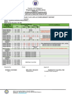 Department of Education: Individual Daily Log and Accomplishment Report