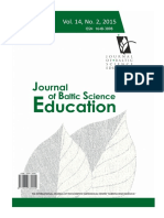 Journal of Baltic Science Education, Vol. 14, No. 2, 2015