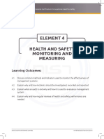 Element 4: Health and Safety Monitoring and Measuring