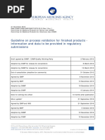 EMA Process Validation | PDF | Verification And Validation ...