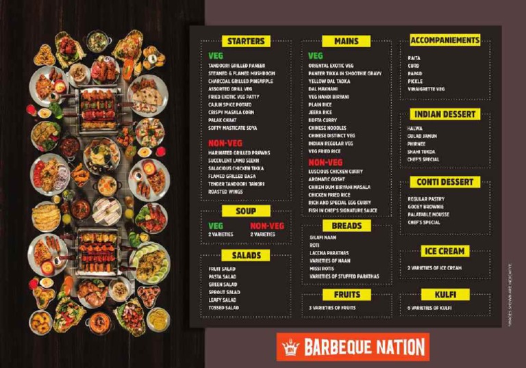 Bar be que nation menu discount