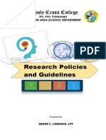 Research Policies and Guidelines: Holy Cross College