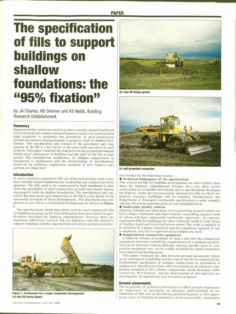 Compaction Standards for Engineered Fills | PDF | Geotechnical ...