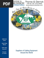 SEB Cable Pulling and Laying Equipment Catalogue