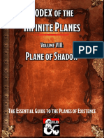 Codex of the Infinite Planes Vol 8 - Plane of Shadow