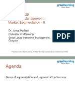 Market Segmentation - II-1