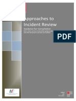 Approaches To Incident Review Guidance