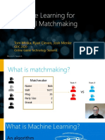 Machine Learning For Optimal Matchmaking: Tom Minka, Ryan Cleven, Josh Menke