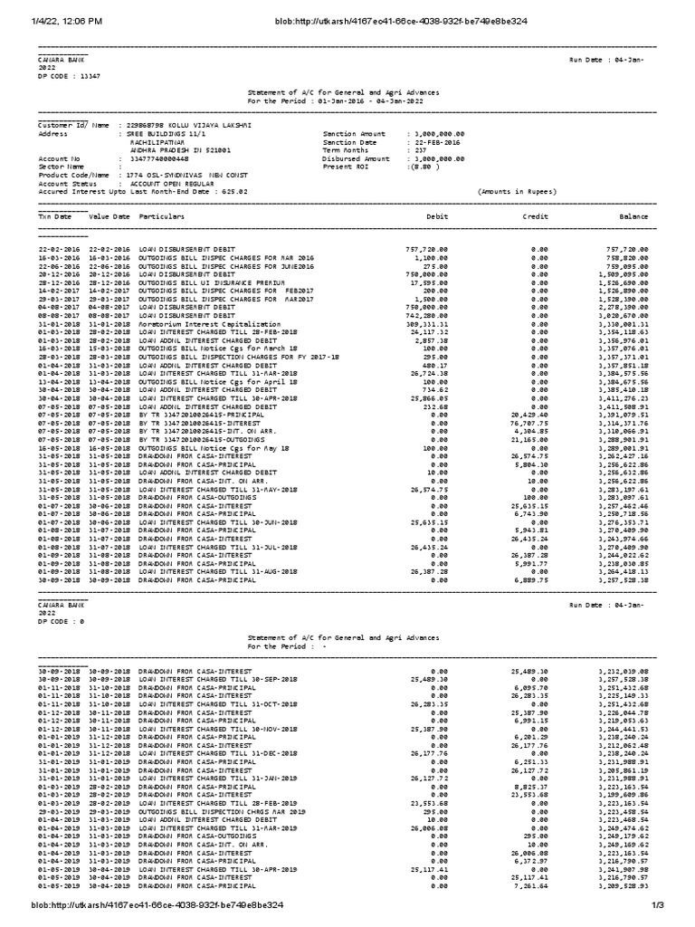 Loan Drawdown and Payoff Summary | PDF | Debits And Credits | Phishing