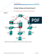 9.4.1.1 Lab - Configuring ASA Basic Settings and Firewall Using CLI - Instructor