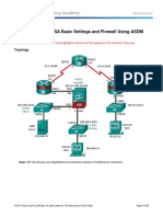 9.4.1.2 Lab - Configuring ASA Basic Settings and Firewall Using ASDM - Instructor