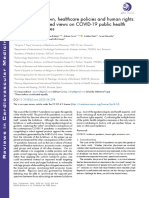 DABIJA Pandemic Lockdown, Healthcare Policies and Human Rights Integrating Opposed Views On COVID-19 Public Health Mitigation Measures