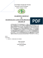 Learning Module IN Technology and Livelihood Education Grade 10