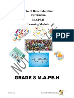 Grade 8 M.A.Pe.H: K To 12 Basic Education Curriculum