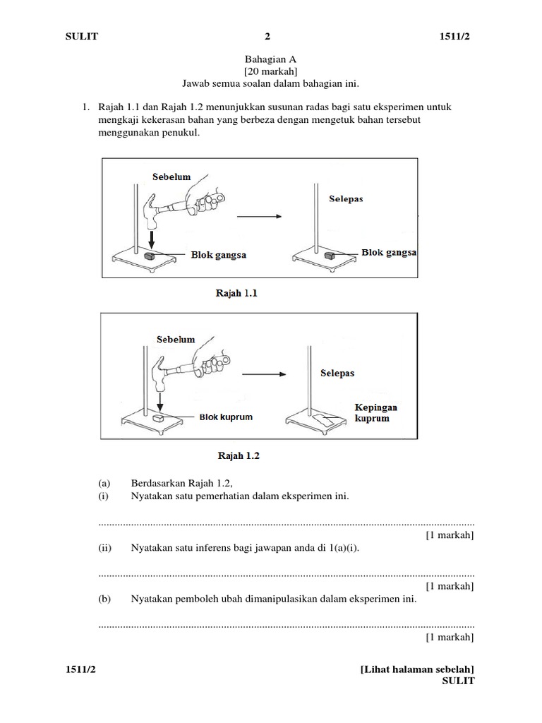 Pat Sains Ting 4 K2 2021 | PDF