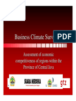 Business Climate Survey 2007: Assessment of Economic Competitiveness in Central Java