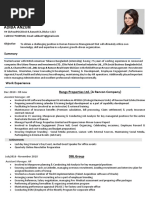 CV of An HR