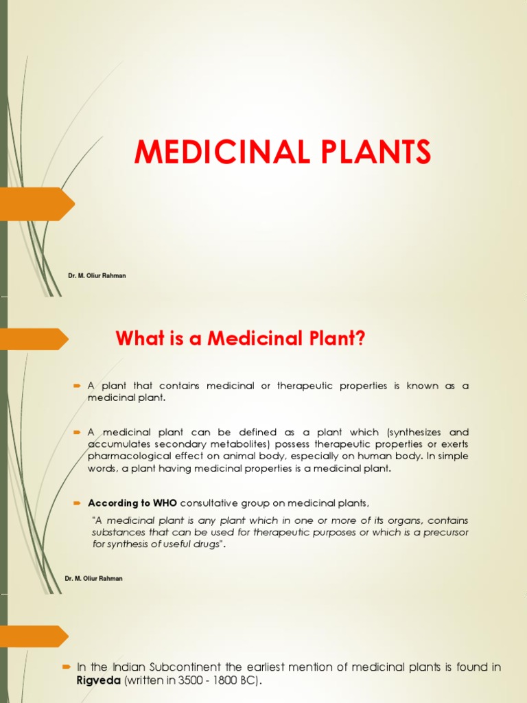 Medicinal Plants 1 | PDF | Medicinal Plants | Botany