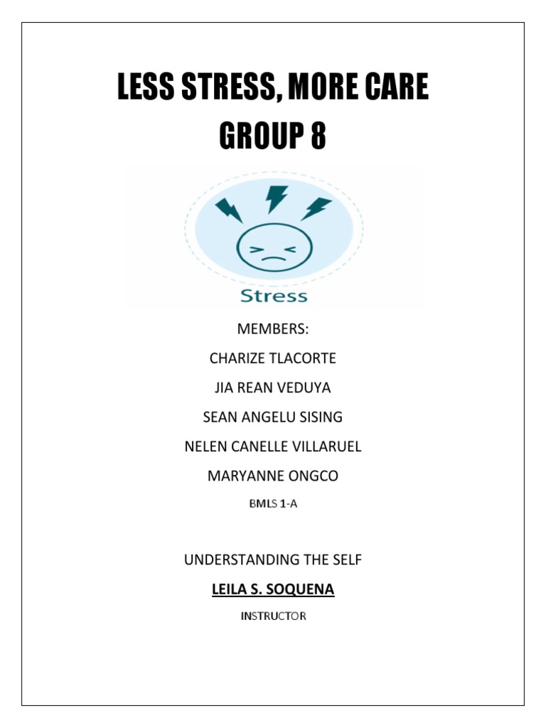 Less Stress More Care | PDF | Stress (Biology) | Stress Management