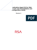 RSA Authentication Agent 8.0 For Web For IIS 7.5, 8.0, 8.5, and 10 Installation and Configuration Guide