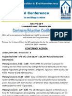 WVCEH Conference Agenda